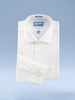 Mens Slim Fit Non Iron Cotton Pinpoint Button Cuff Dress Shirt - No Pocket