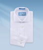 Little Boys 100% Cotton Non Iron White-on-White 'PK' Dress Shirt