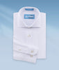 Little Boys 100% Cotton Non Iron White-on-White 'New Majestic' Dress Shirt