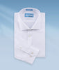 Boys Non Iron White-on-White 'Lite' Slim Fit Dress Shirt