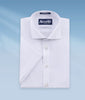 Boys Slim Fit Easy Care "Frost Pattern" Short Sleeve Dress Shirt