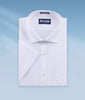 Mens Classic Fit Easy Care "Frost" Short Sleeve Dress Shirt